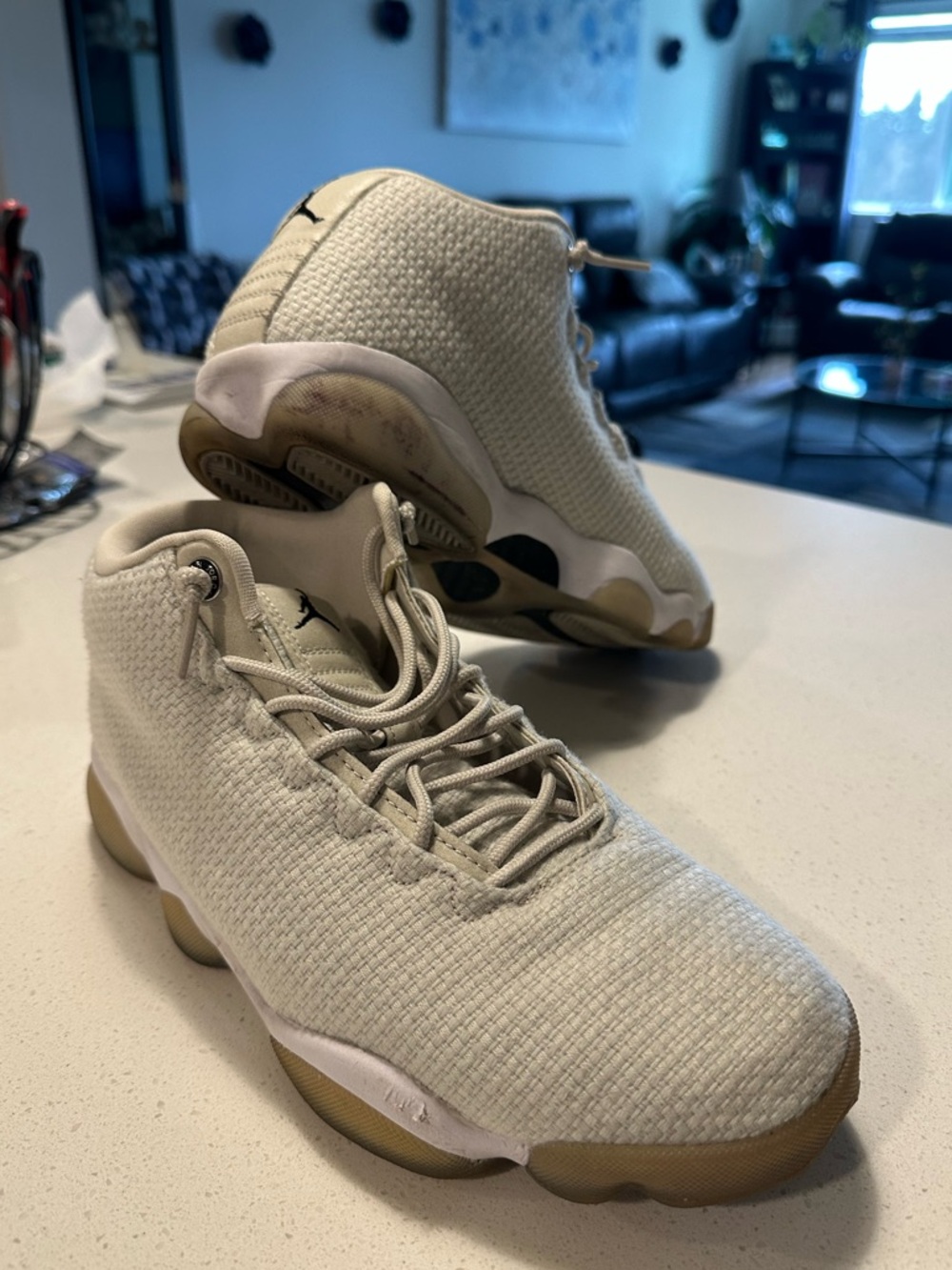 Nike Air Jordan Horizon Low Light Bone Mens Basketball Shoes Size 7.5